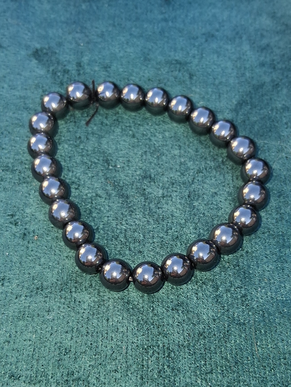 8mm Hematite Stretchy Gemstone Bracelet
